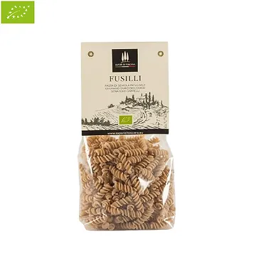 "FUSILLI" Integrale di Grano Duro Biologico 500g