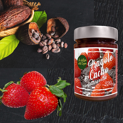 Cupin di Confettura Extra di Fragole e Cacao 320g