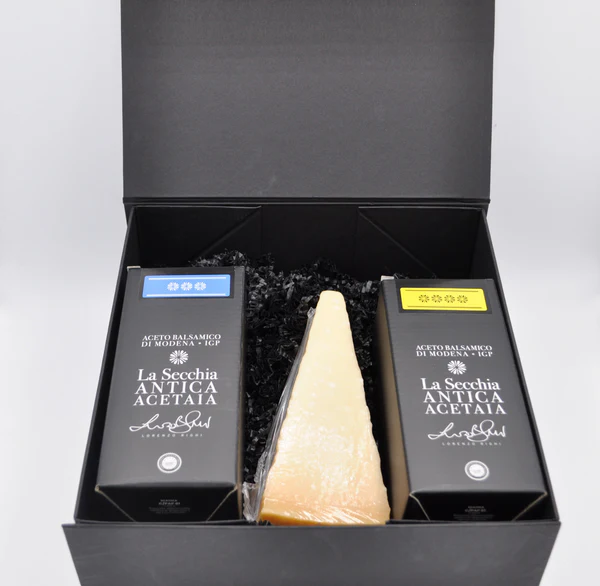 Cofanetto 1 - Aceto Balsamico di Modena IGP 3 e 4 Stelle con Parmigiano Reggiano