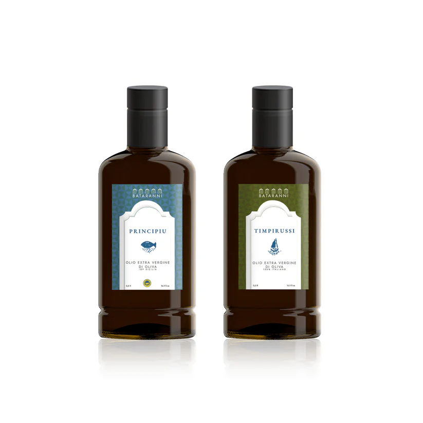 Princìpiu + Timpirussi - Olio Extravergine di Oliva 2 bottiglie 500 ml