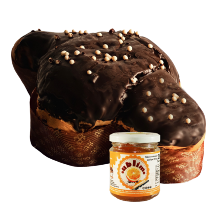 Colomba cioccolato fondente e crema arance