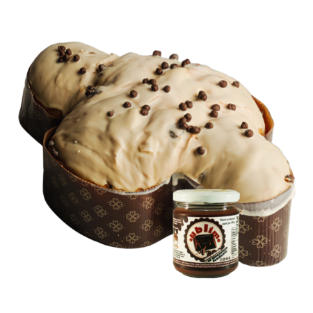 Colomba pera e cioccolato più crema