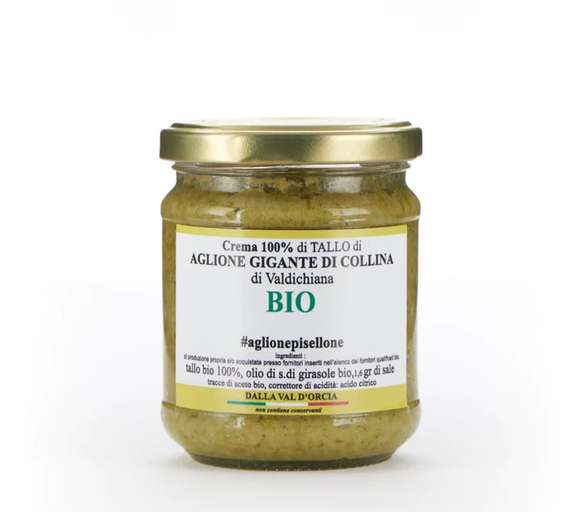 Crema Integrale di Tallo di Aglione bio di Val d'Orcia in olio bio di girasole