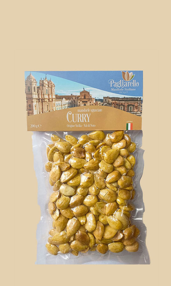 Mandorle tostate al curry 200 g