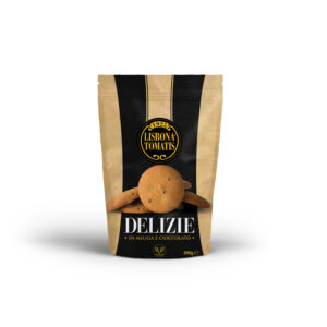 DELIZIE di mais e cioccolato – sacchetto 300gr biscotto rotondo