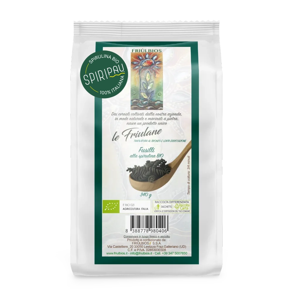 Fusilli di Farro alla Spirulina Biologici 340 g