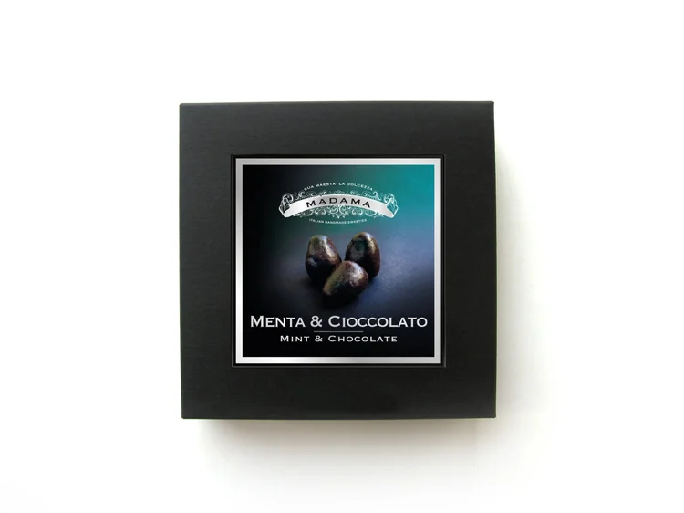 Menta & Cioccolato - Dragée dalla forma irregolare con gelée alla menta piperita piemontese 150 g