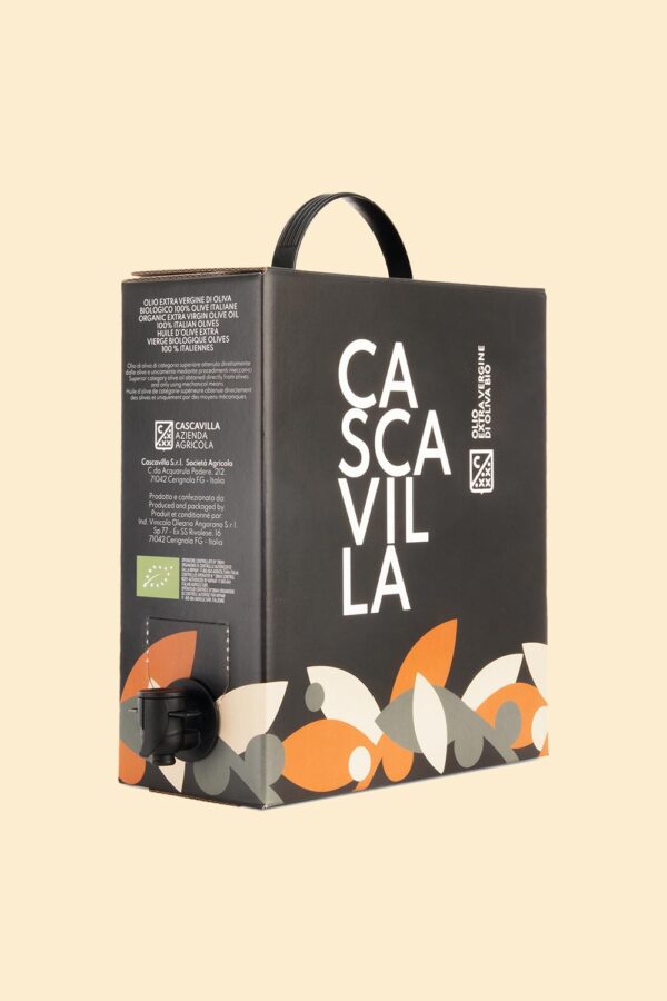 Olio Extra Vergine di Oliva Biologico 5 litri bag in box