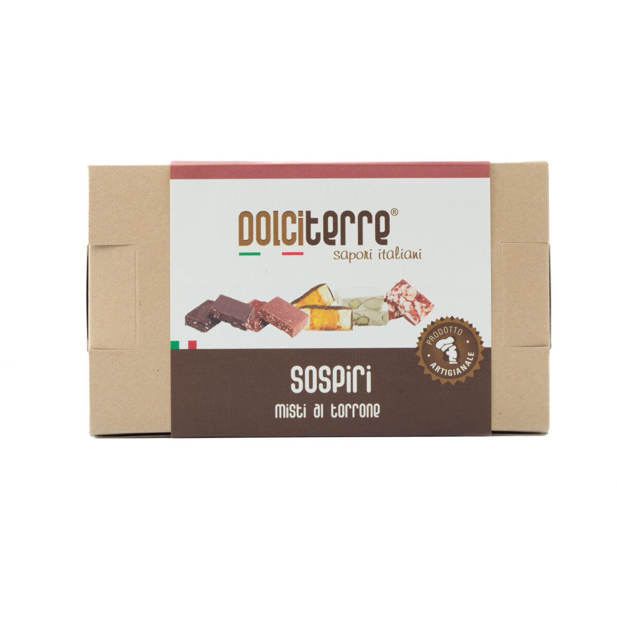 Scatola “SOSPIRI” assortita di torroncini 250g