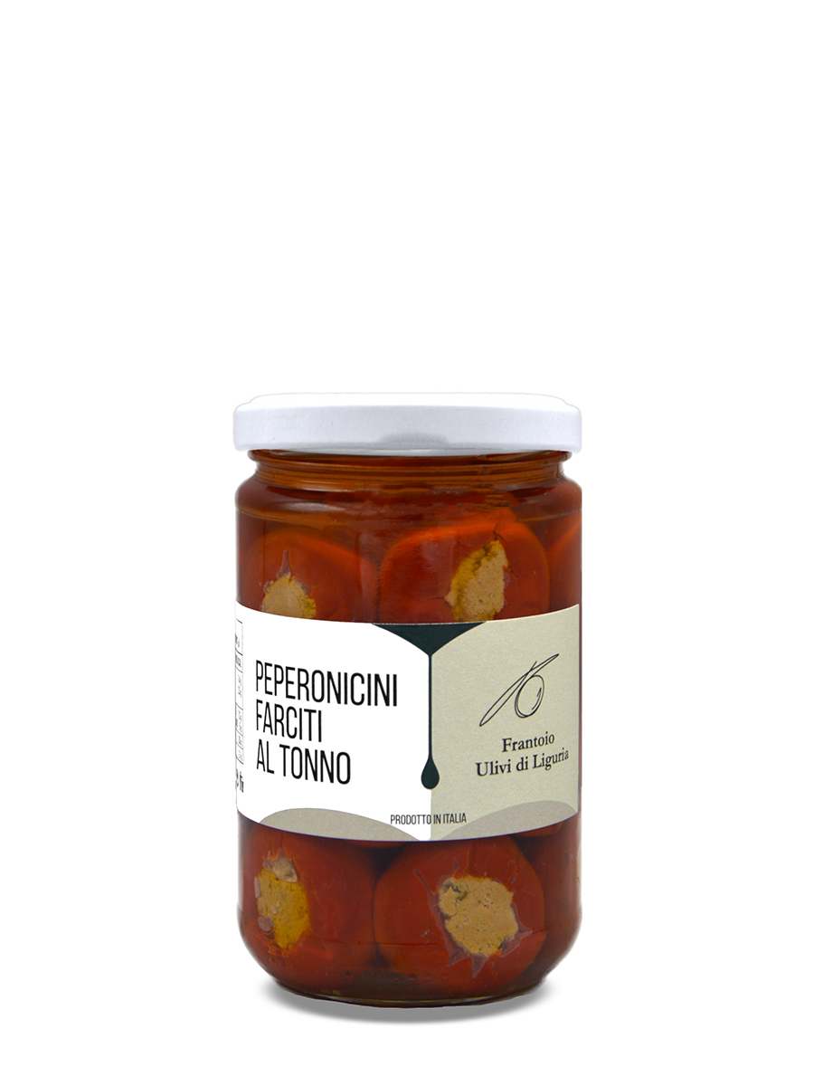 Peperoncini farciti: tonno, acciughe, capperi 290g