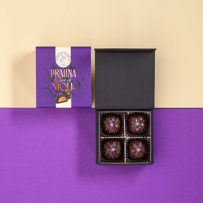 Praline con Aroma al gusto Viola 4 pz.
