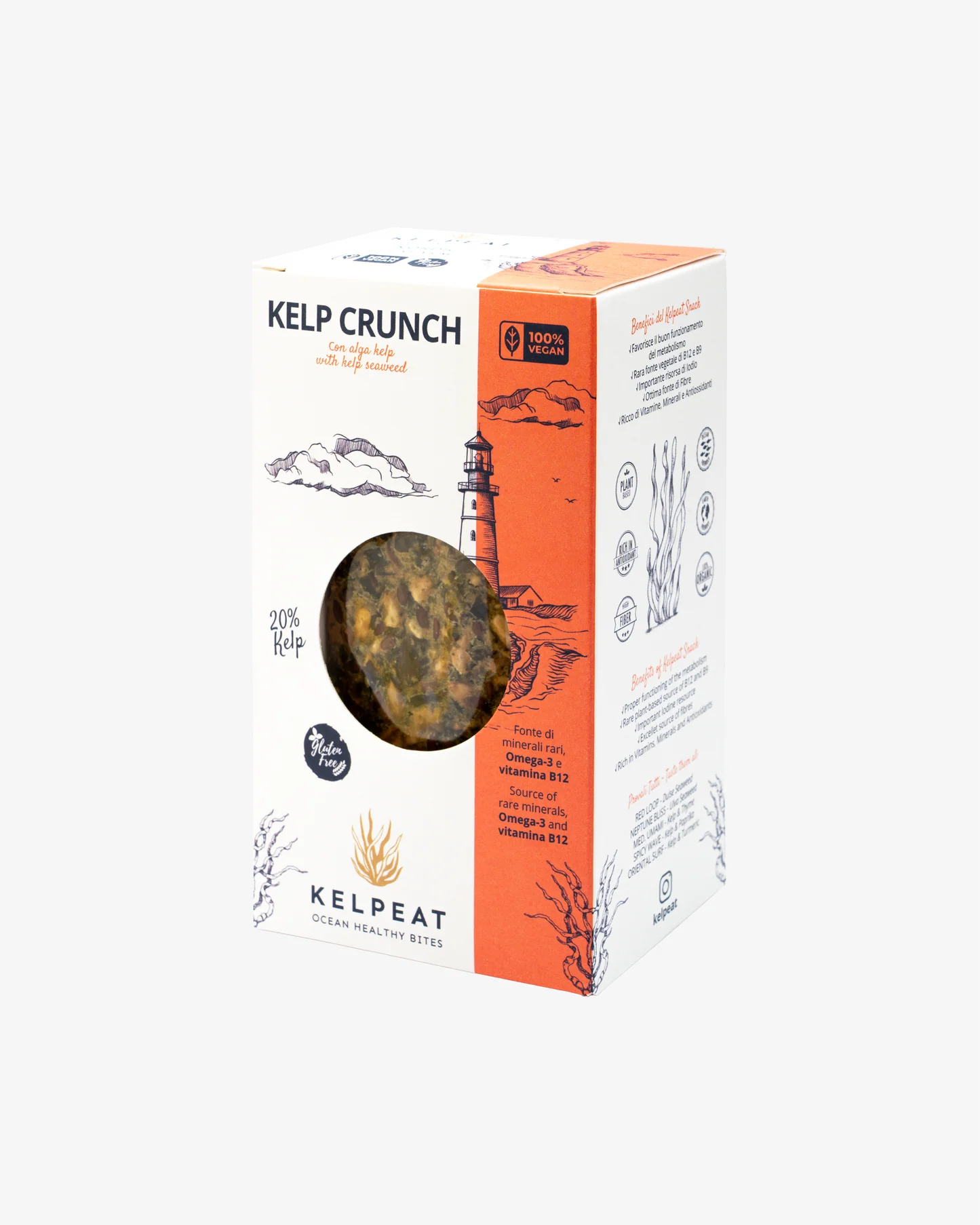 Kelp Crunch Bites snack croccante e saporito a base di kelp coltivata in modo rigenerativo