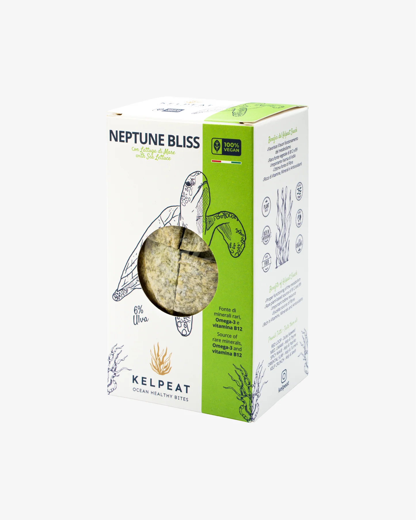 Neptune Bliss Bites snack gourmet di lattuga di mare