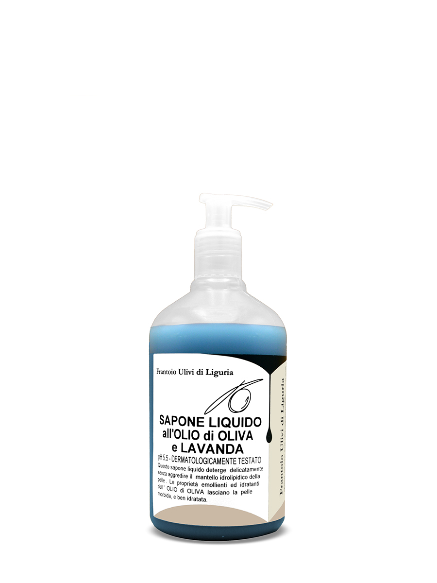 Sapone liquido all’Olio di Oliva e lavanda 500ml