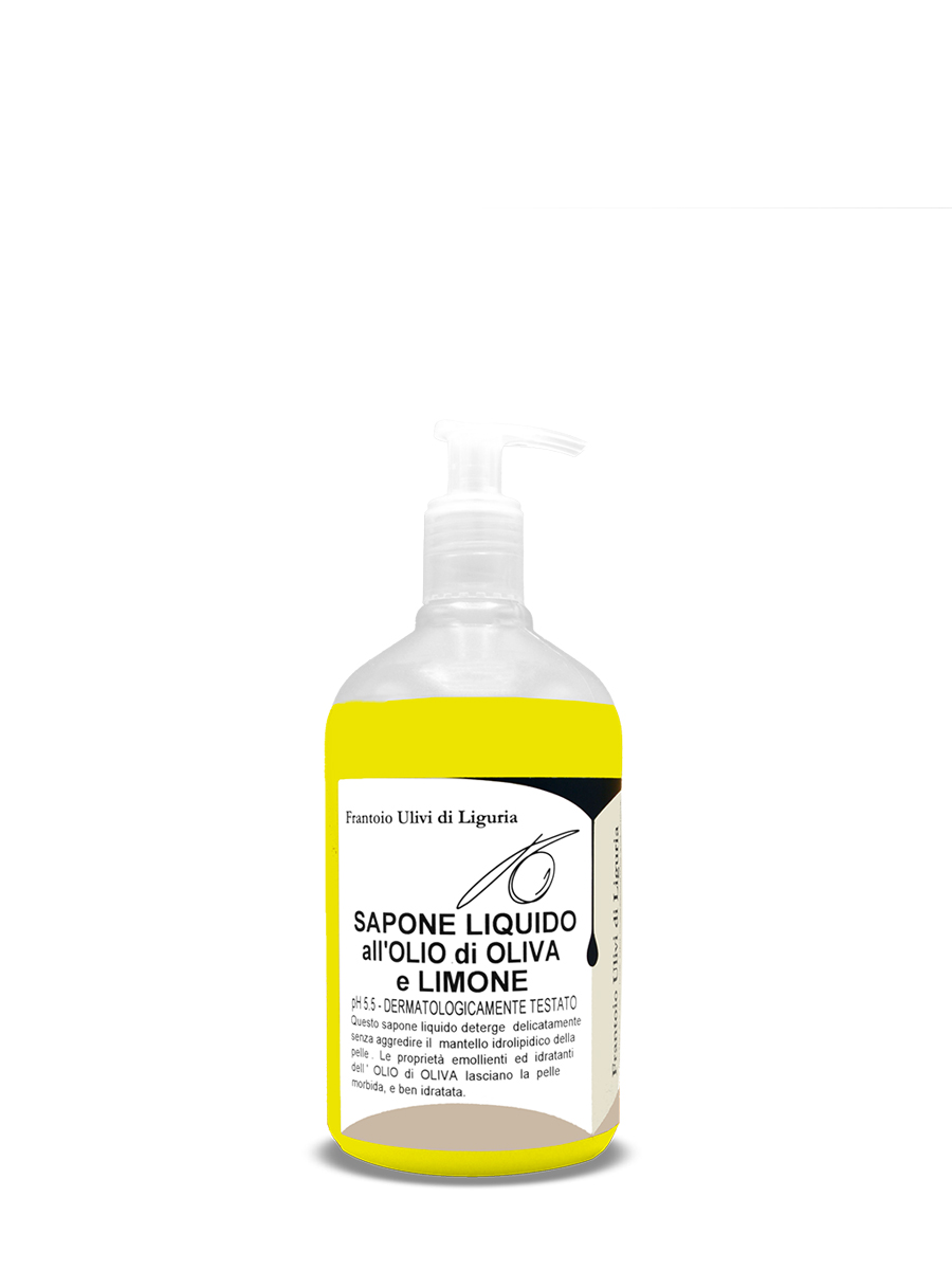 Sapone liquido all’Olio di Oliva e limone 500ml