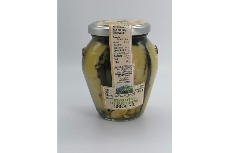 Involtini di zucchine grigliate